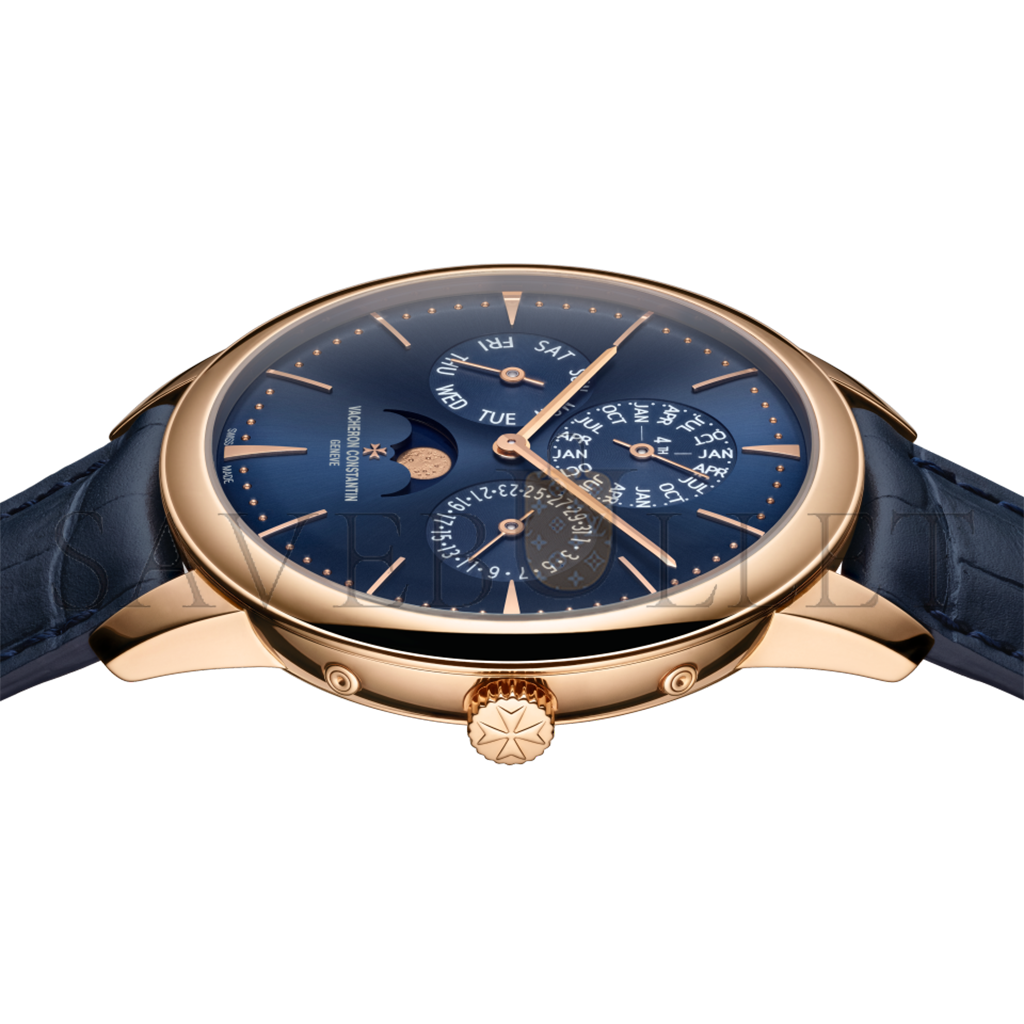 vacheron Co*sta*t*n patrimony perpetual calendar ultra-thin 41 mm pink gold watch 43175/000r-b519